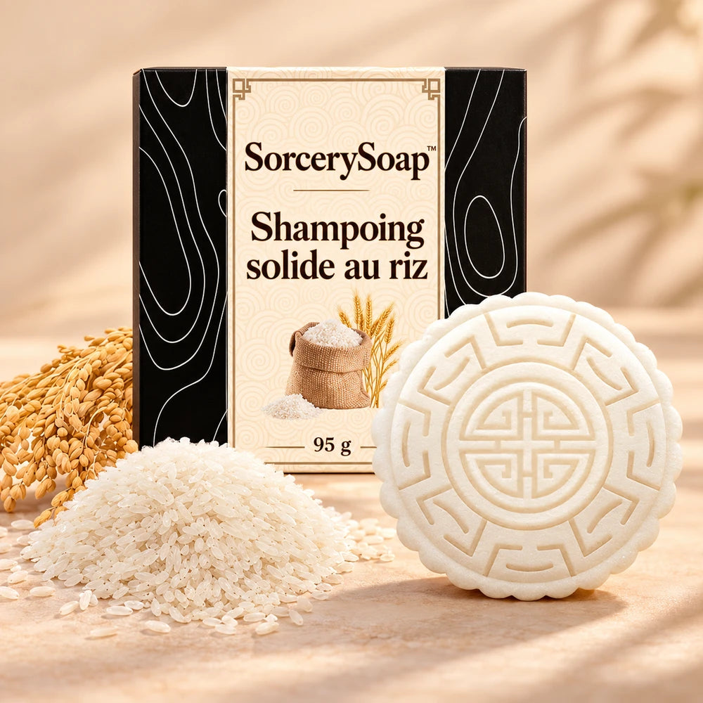 1+1 OFFERT · AUJOURD'HUI · SorcerySoap™ · Barre de shampoing anti-chute de cheveux