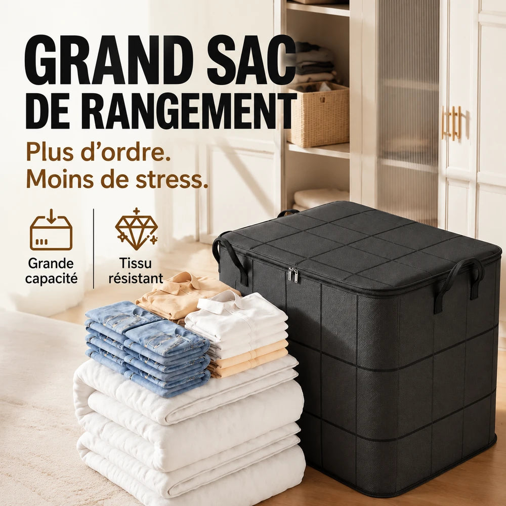 1+1 OFFERT · AUJOURD'HUI · StoreNest™ · Grand sac de rangement