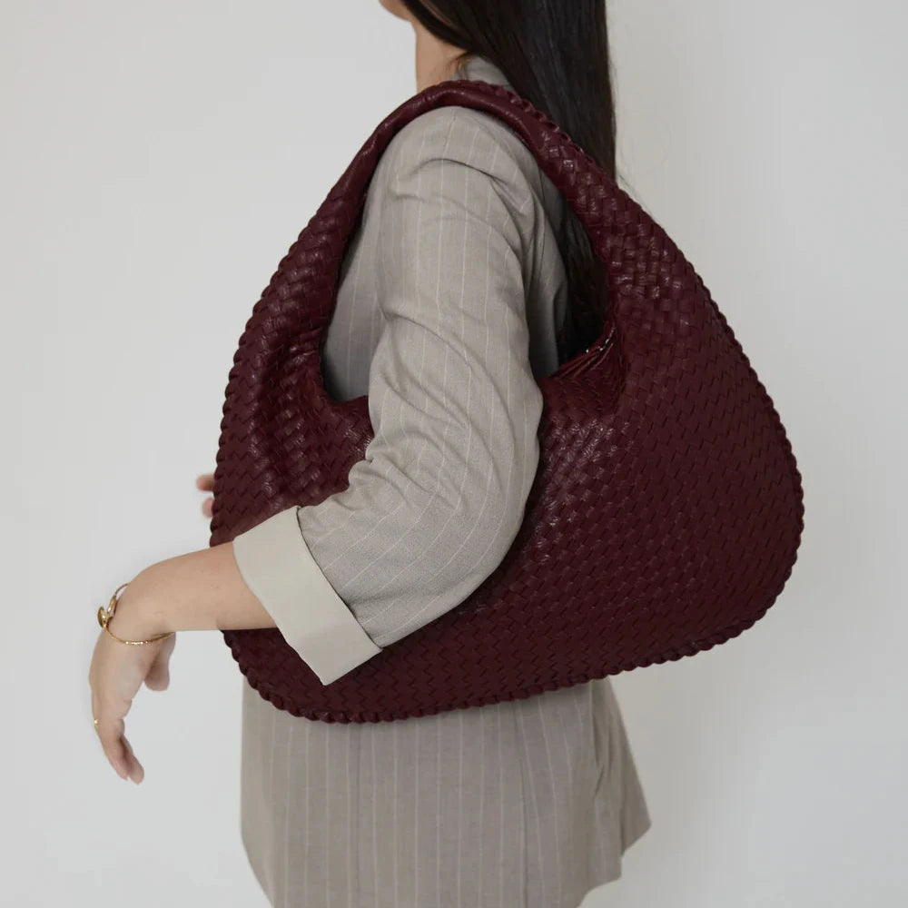 50 % DE REMISE TEMPORAIRE | LuxeBag™ | Élégant sac à bandoulière en cuir tissé