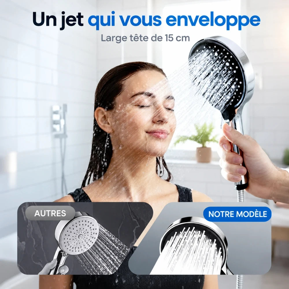 -50 % · OFFRE LIMITÉE · JetRain™ · Douche à haute pression