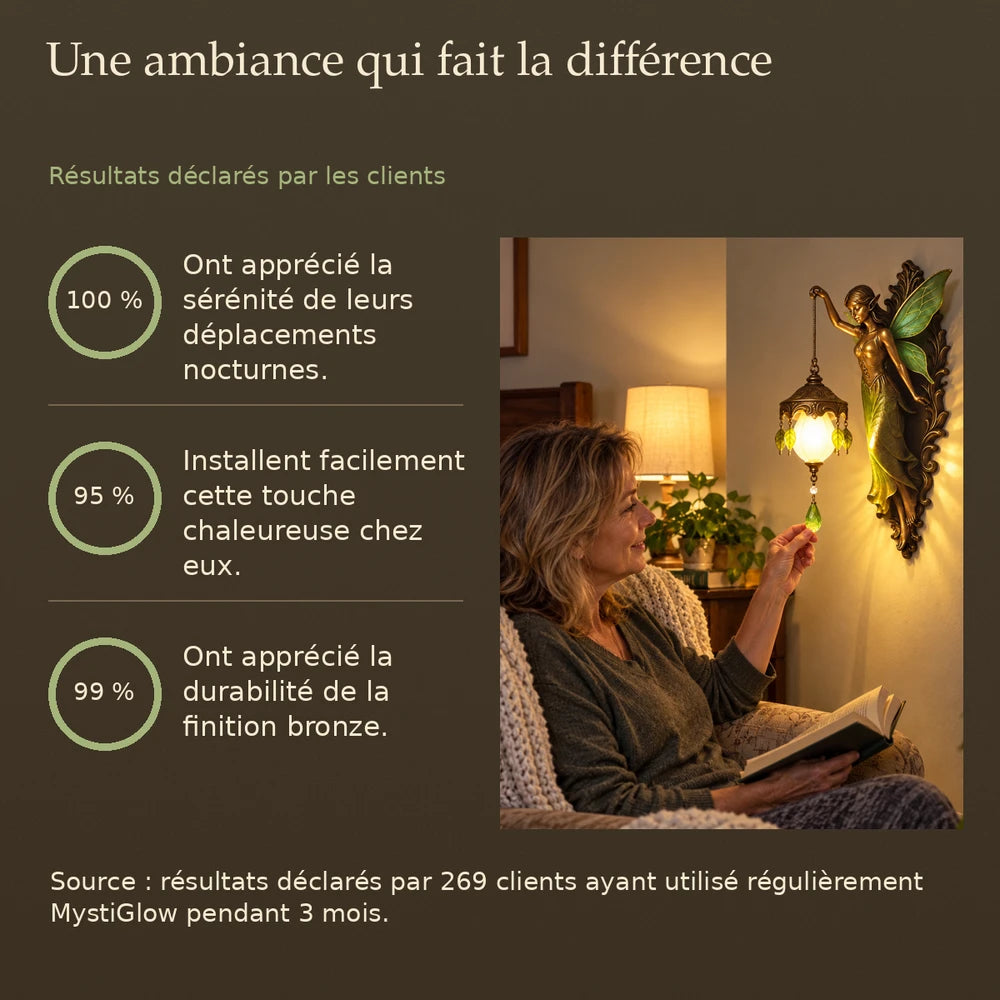 -50 % · OFFRE LIMITÉE · MystiGlow™ · Applique murale magique
