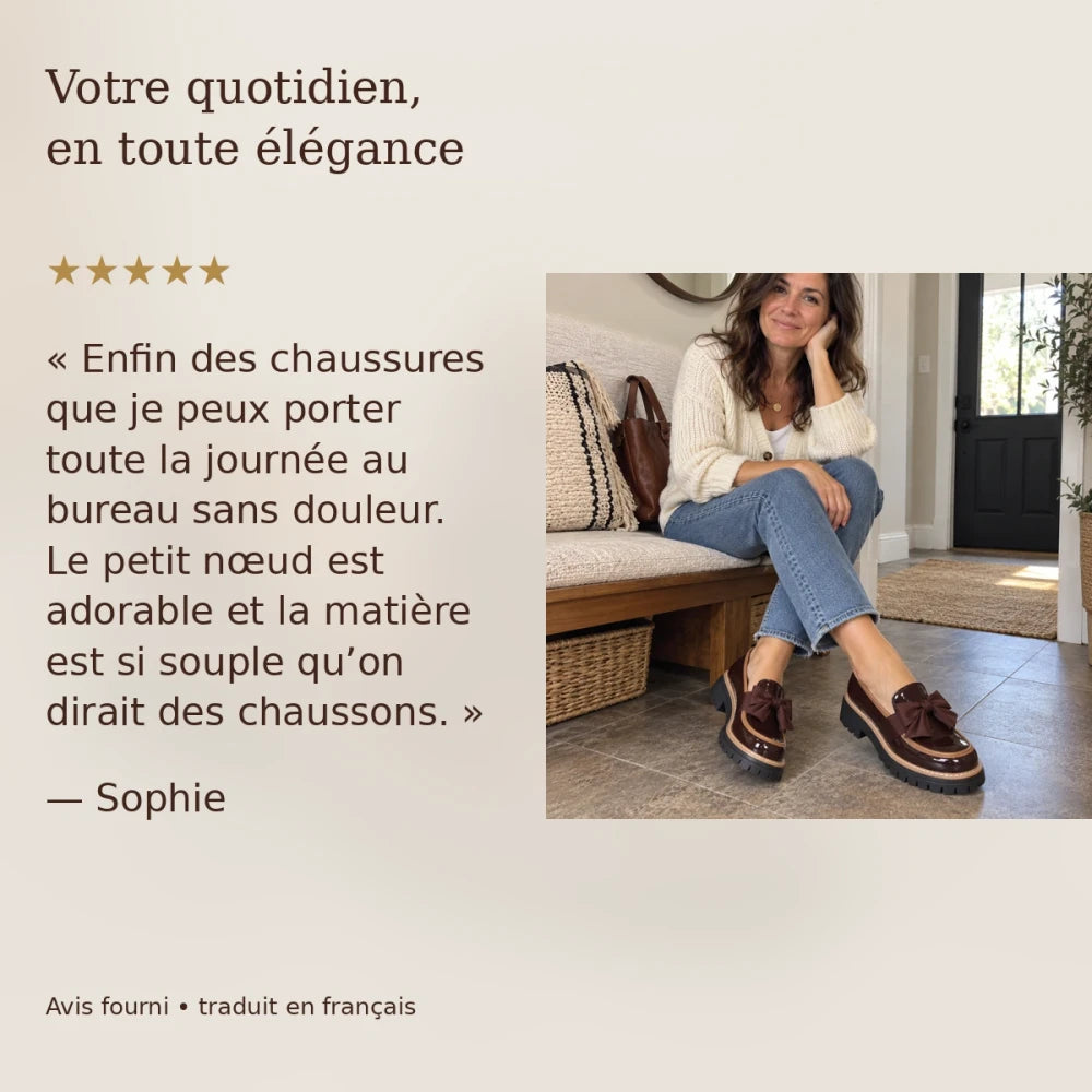 -50 % · OFFRE LIMITÉE · ChicStep™ · Mocassins à nœud