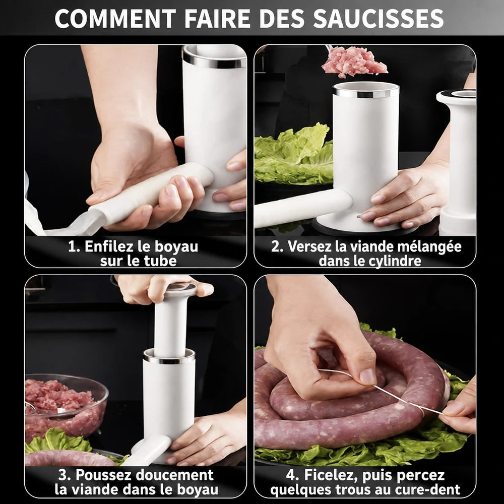 -50 % · OFFRE LIMITÉE · MasterStuffer™ · Saucisses et boulettes faciles !