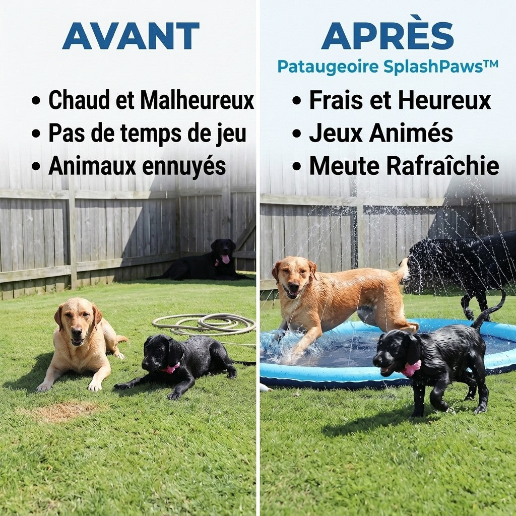 -50 % · OFFRE LIMITÉE · SplashPaws™ · Tapis d'éclaboussures