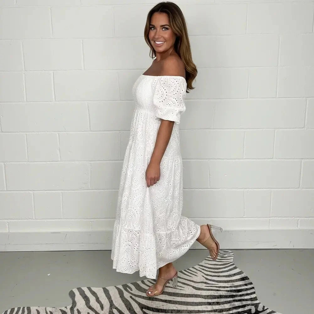 -50 % · OFFRE LIMITÉE · Penelope™ · Robe trapèze brodée pour femme