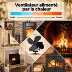 -50 % · OFFRE LIMITÉE · EcoFan™ · Ventilateur de cheminée à 4 pales
