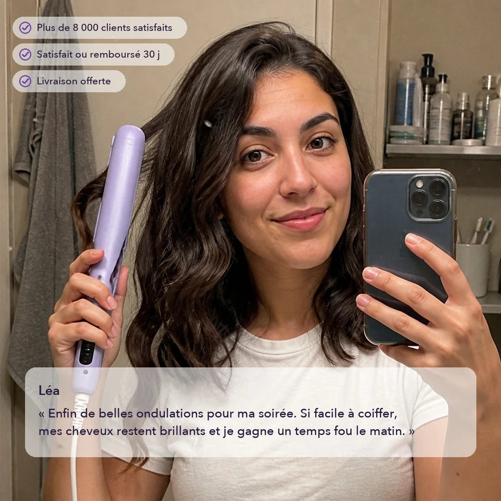 -50 % · OFFRE LIMITÉE · CurlEase™ · Fer à boucler French Wave