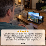 -50 % · OFFRE LIMITÉE · MagnifyHD™ · Loupe d’écran pour téléphone