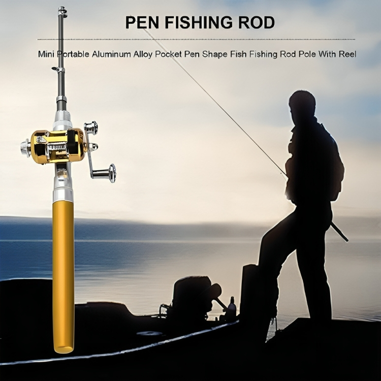 50 % DE REMISE TEMPORAIRE | PenRod™ | Canne à pêche miniature portable