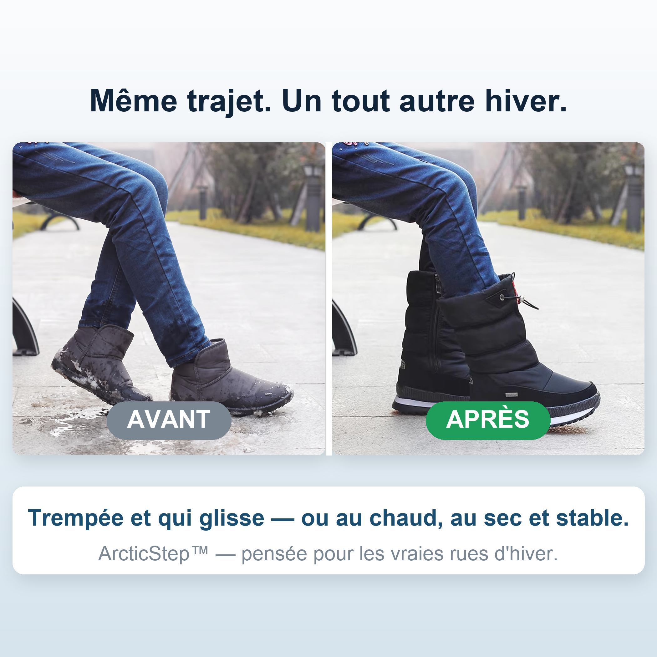 -50 % · OFFRE LIMITÉE · ArcticStep™ · Bottes d’hiver