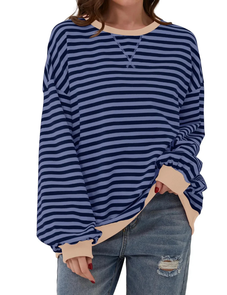 50% DE RÉDUCTION TEMPORAIRE | Zinnia™ | Pull oversized à rayures