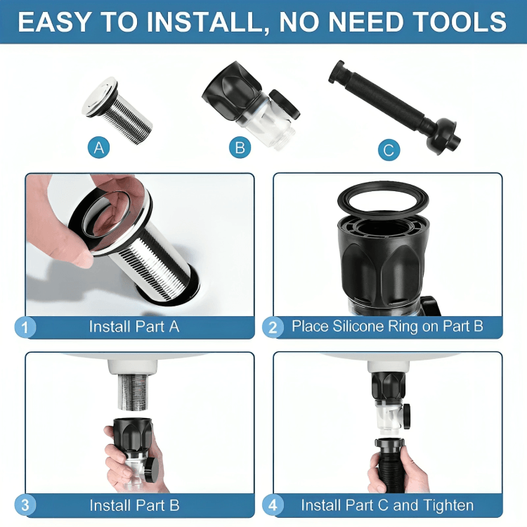 50% RABATT TEMPORÄR | DrainPro™ | Geruchsneutrales Teleskop-Abflussrohr - MODLIA