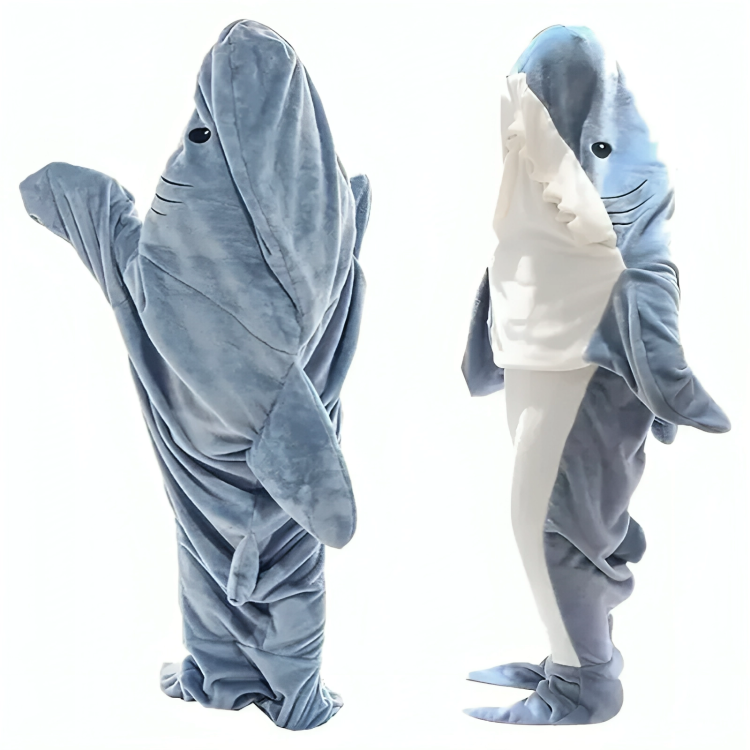 50 % DE REMISE TEMPORAIRE | CozyFin™ | Sharkie couverture portable douillette
