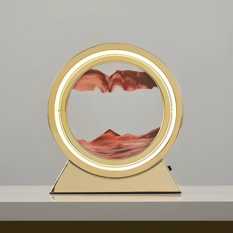 50 % DE REMISE TEMPORAIRE | SandAura™ | Lampe de table en sablier créatif en sable mouvant