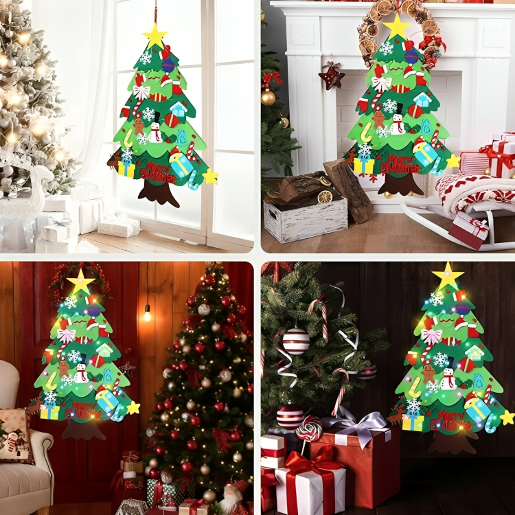 50% DE RABAIS TEMPORAIRE | JollyTree™ | DIY Arbre de Noël en feutre pour enfants