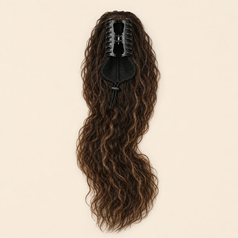 -50 % · OFFRE LIMITÉE · ClipCurls™ · Extensions cheveux bouclés avec queue de cheval
