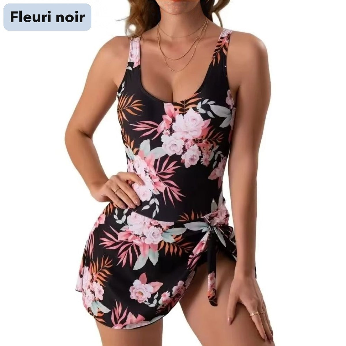 -50 % · OFFRE LIMITÉE · SilhouFit™ · Maillot de bain qui affine votre silhouette sans effort !