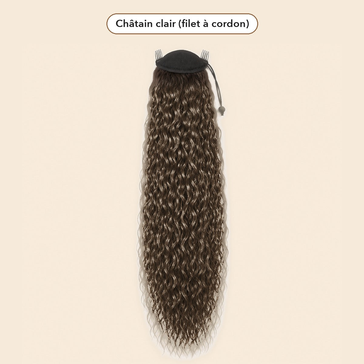 -50 % · OFFRE LIMITÉE · ClipCurls™ · Extensions cheveux bouclés avec queue de cheval