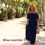 -50 % · OFFRE LIMITÉE · Elisabeth™ · Robe longue de plage à épaules dénudées