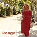 -50 % · OFFRE LIMITÉE · Elisabeth™ · Robe longue de plage à épaules dénudées