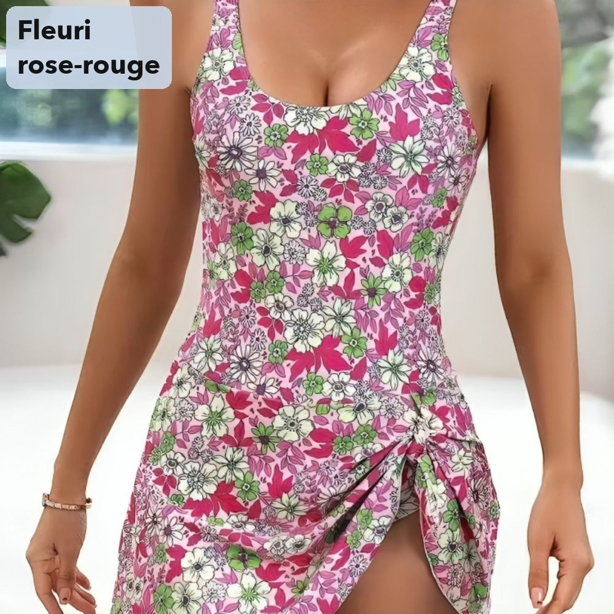 -50 % · OFFRE LIMITÉE · SilhouFit™ · Maillot de bain qui affine votre silhouette sans effort !
