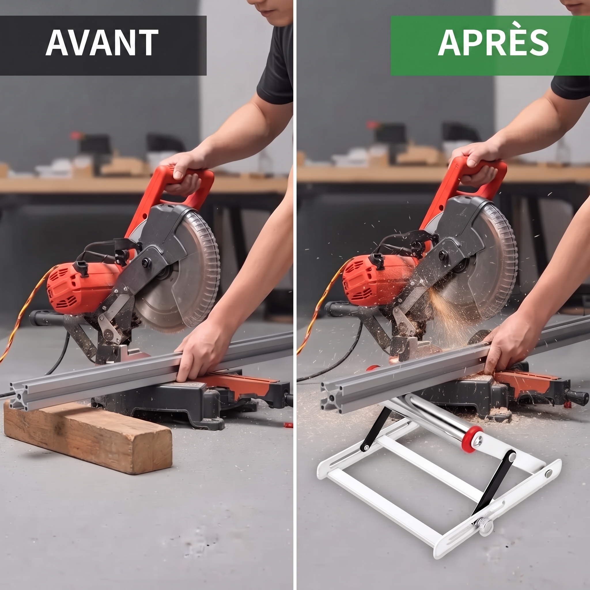 -50 % · OFFRE LIMITÉE · AlignMate™ · Support réglable pour machine de découpe