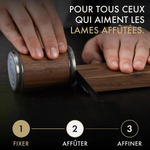 -50 % · OFFRE LIMITÉE · SharpGlide™ · Aiguiseur de couteaux à rouleau