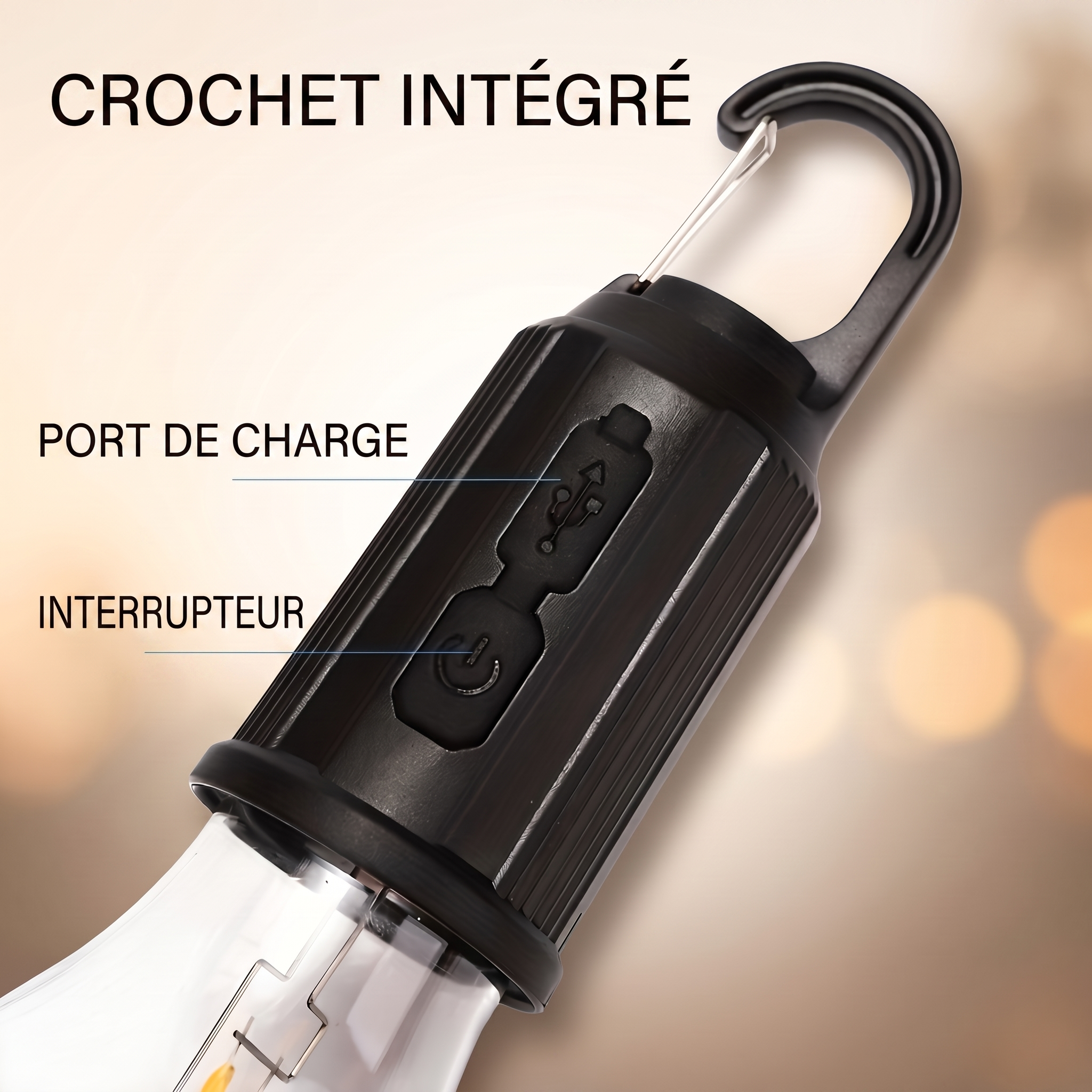 1+1 OFFERT · AUJOURD'HUI · DuraBulb™ · Ampoule rechargeable