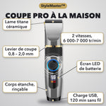 -50 % · OFFRE LIMITÉE · StyleMaster™ · Des dégradés parfaits, en toute simplicité !