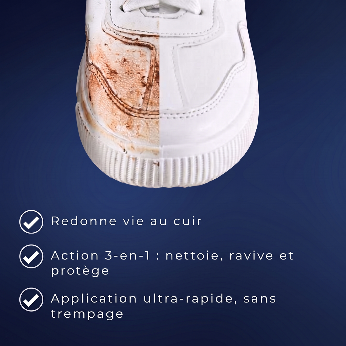 1+1 OFFERT · AUJOURD'HUI · SoleCleaner™ · Nettoyant pour chaussures