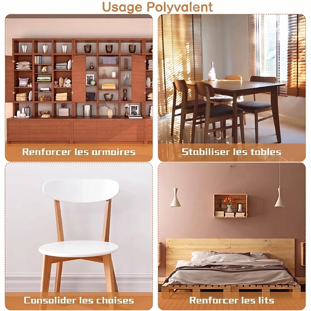 5+5 OFFERT · AUJOURD'HUI · CornerFix™ · Connecteurs d’angle robustes en acier inoxydable