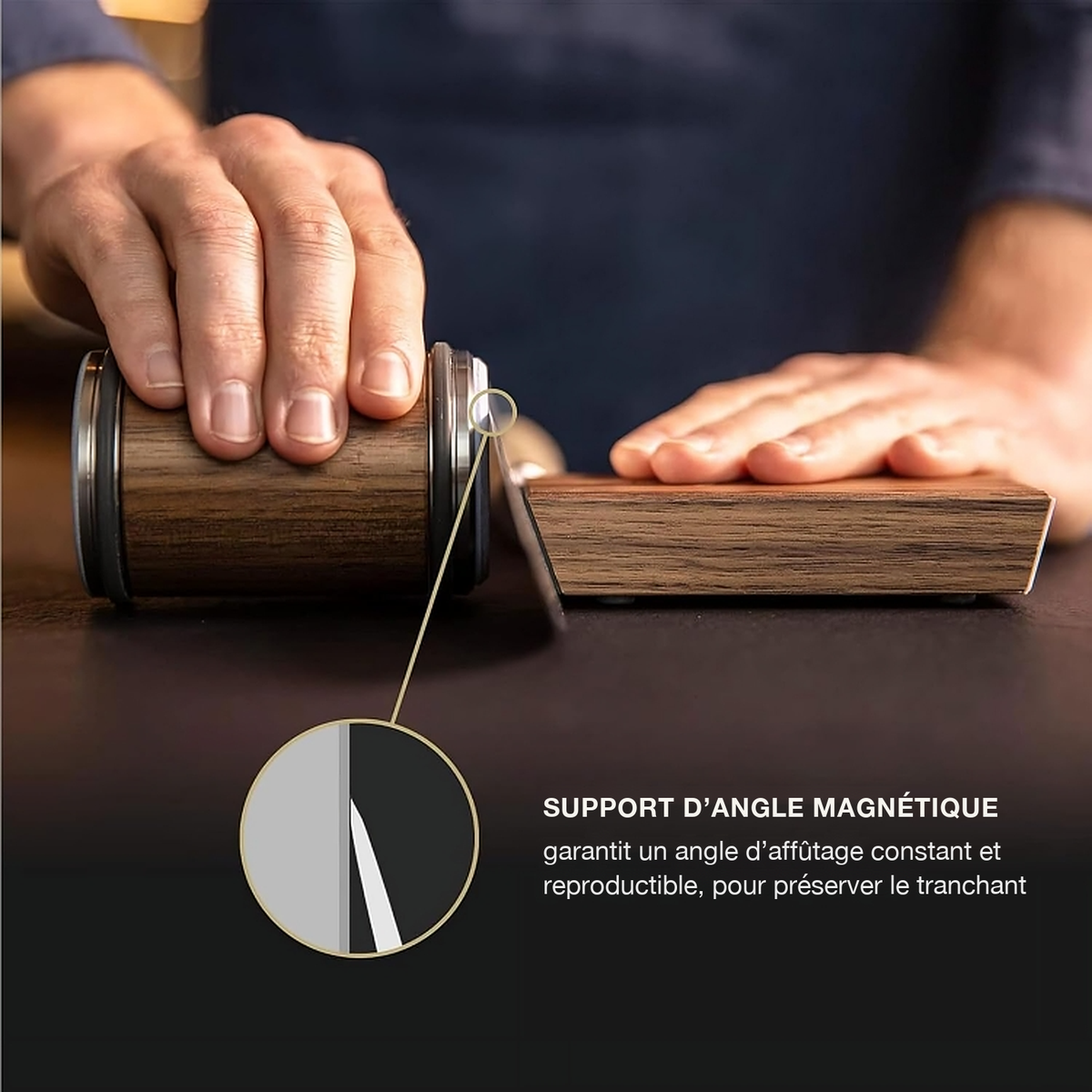 -50 % · OFFRE LIMITÉE · SharpGlide™ · Aiguiseur de couteaux à rouleau