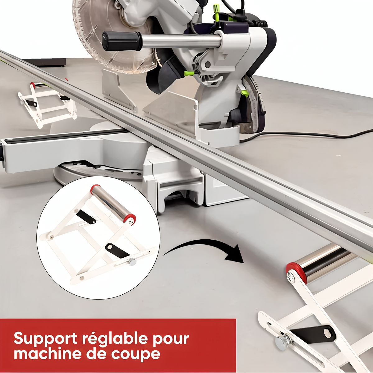 -50 % · OFFRE LIMITÉE · AlignMate™ · Support réglable pour machine de découpe