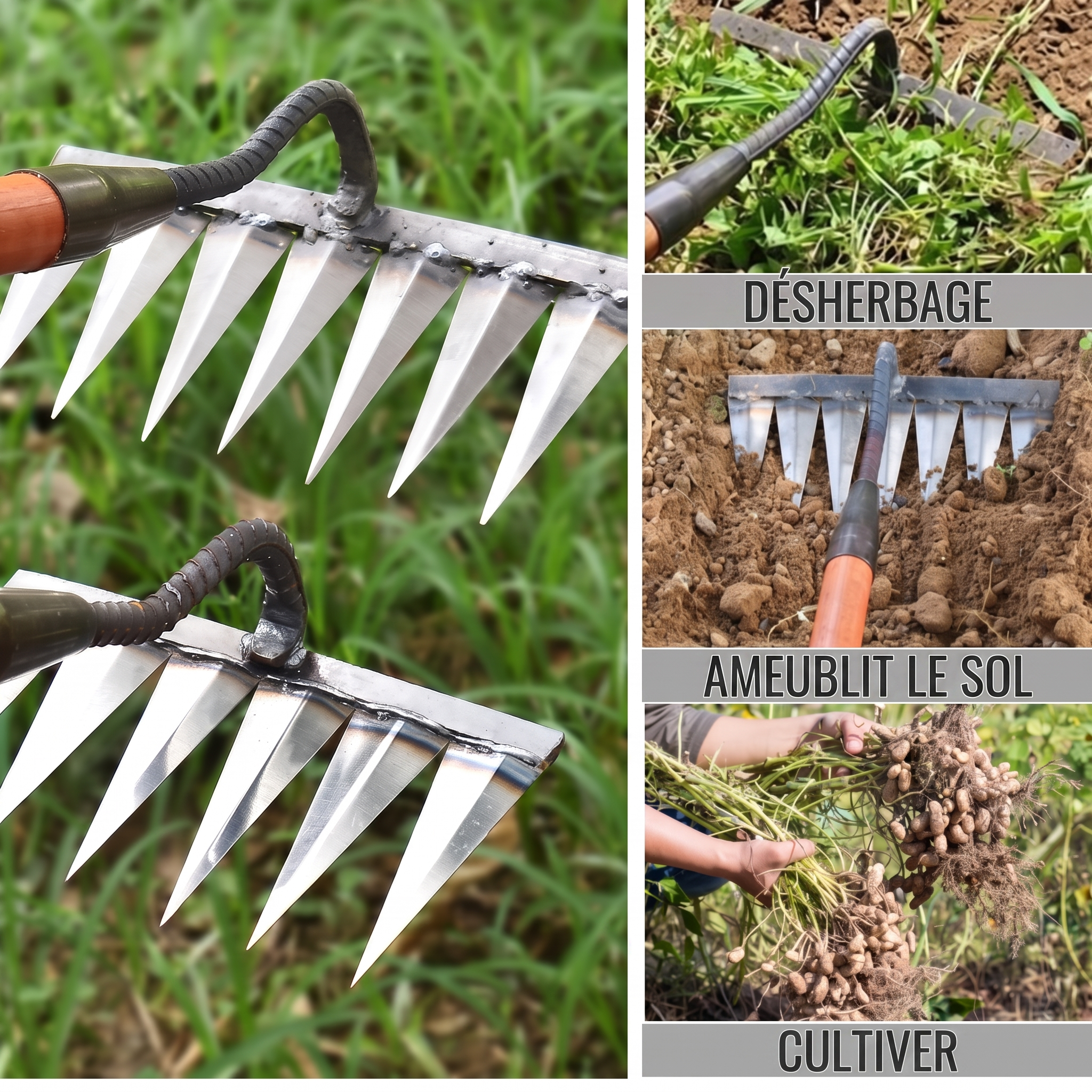 -50 % · OFFRE LIMITÉE · WeedBuster™ · La racine sort avec l'herbe, elle ne repousse plus !