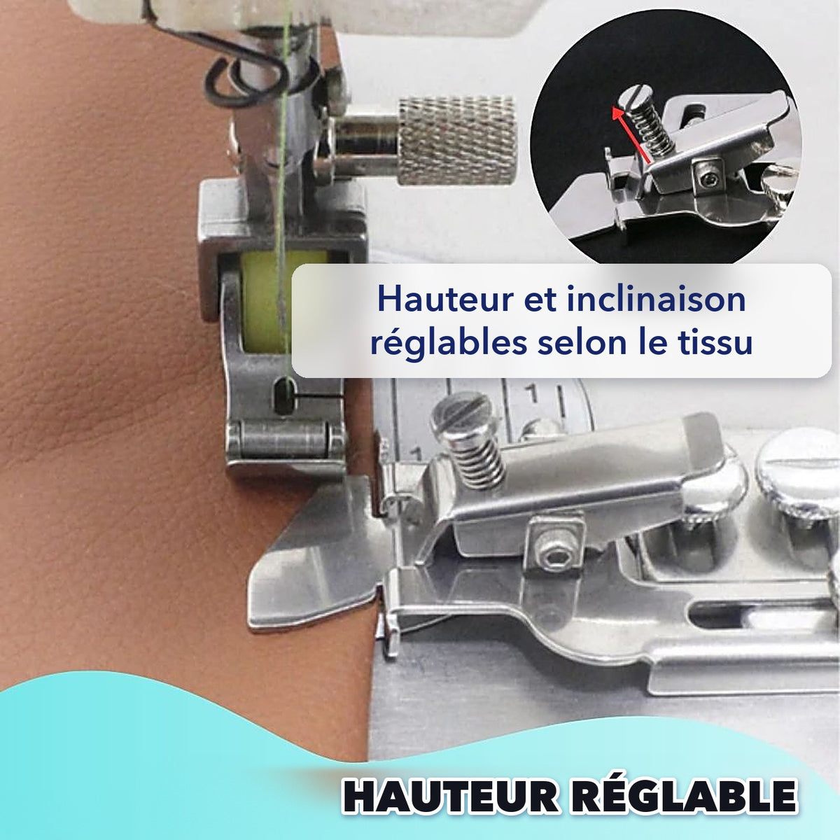 -50 % · OFFRE LIMITÉE · SwiftStitch™ · Cousez des coutures parfaitement droites ! Rapide et facile !