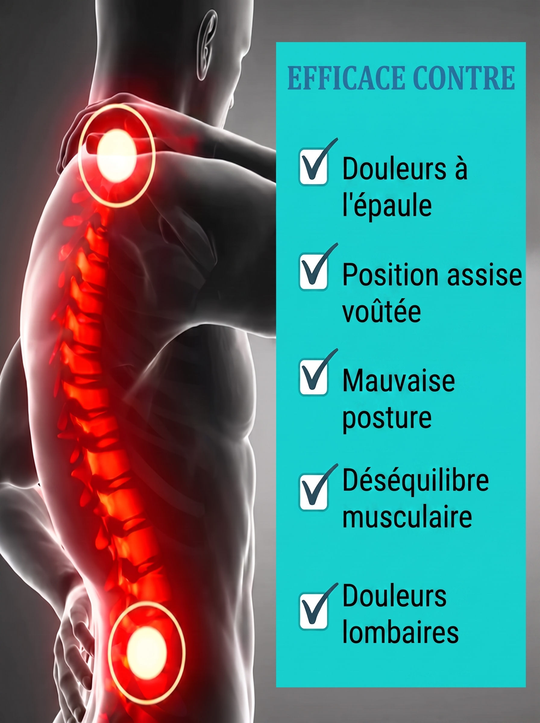 -50 % · OFFRE LIMITÉE · FormFit™ · Correcteur de posture