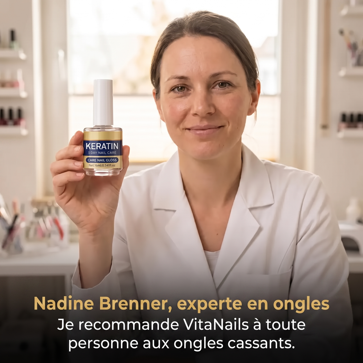 1+2 OFFERT · AUJOURD'HUI · VitaNails™ · Sérum à la kératine pour ongles fragiles