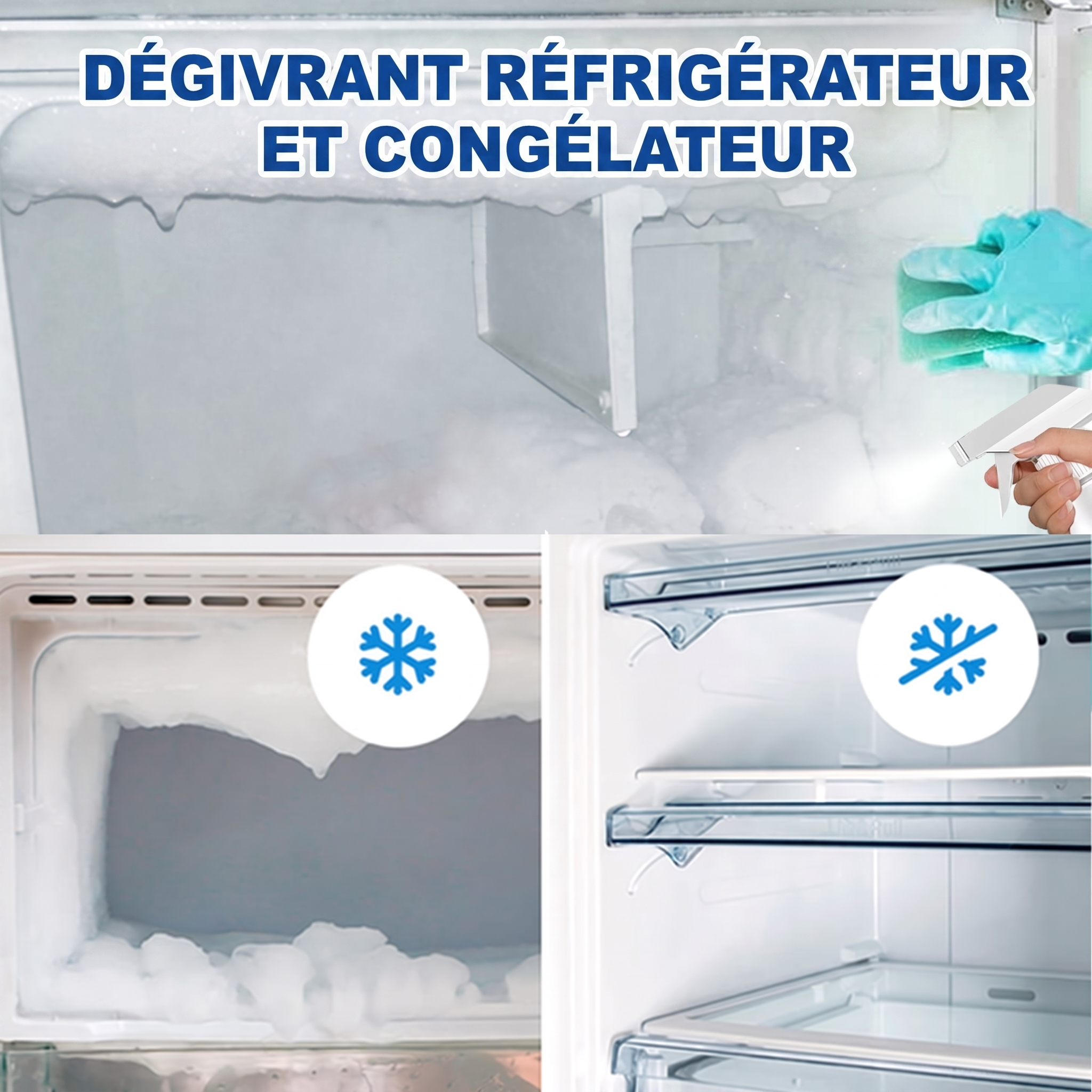 1+1 OFFERT · AUJOURD'HUI · FrostAid™ · Spray dégivrant rapide