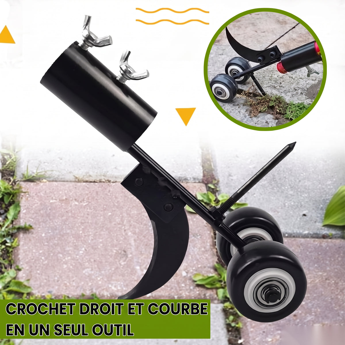 -50 % · OFFRE LIMITÉE · WeedEraser™ · Éliminez les mauvaises herbes sans effort