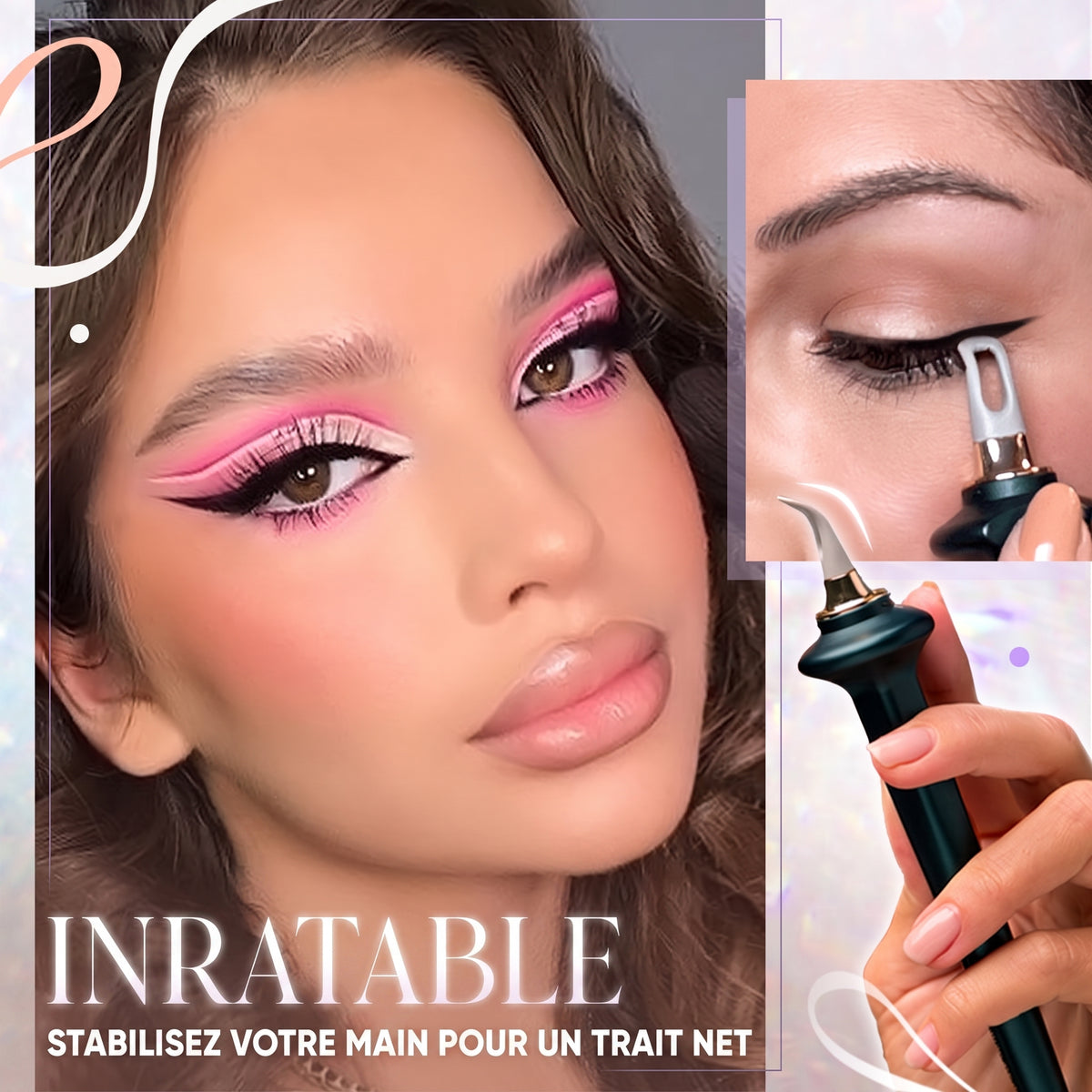 -70 % · OFFRE LIMITÉE · GlamEye™ · Kit d’Eyeliner en Silicone