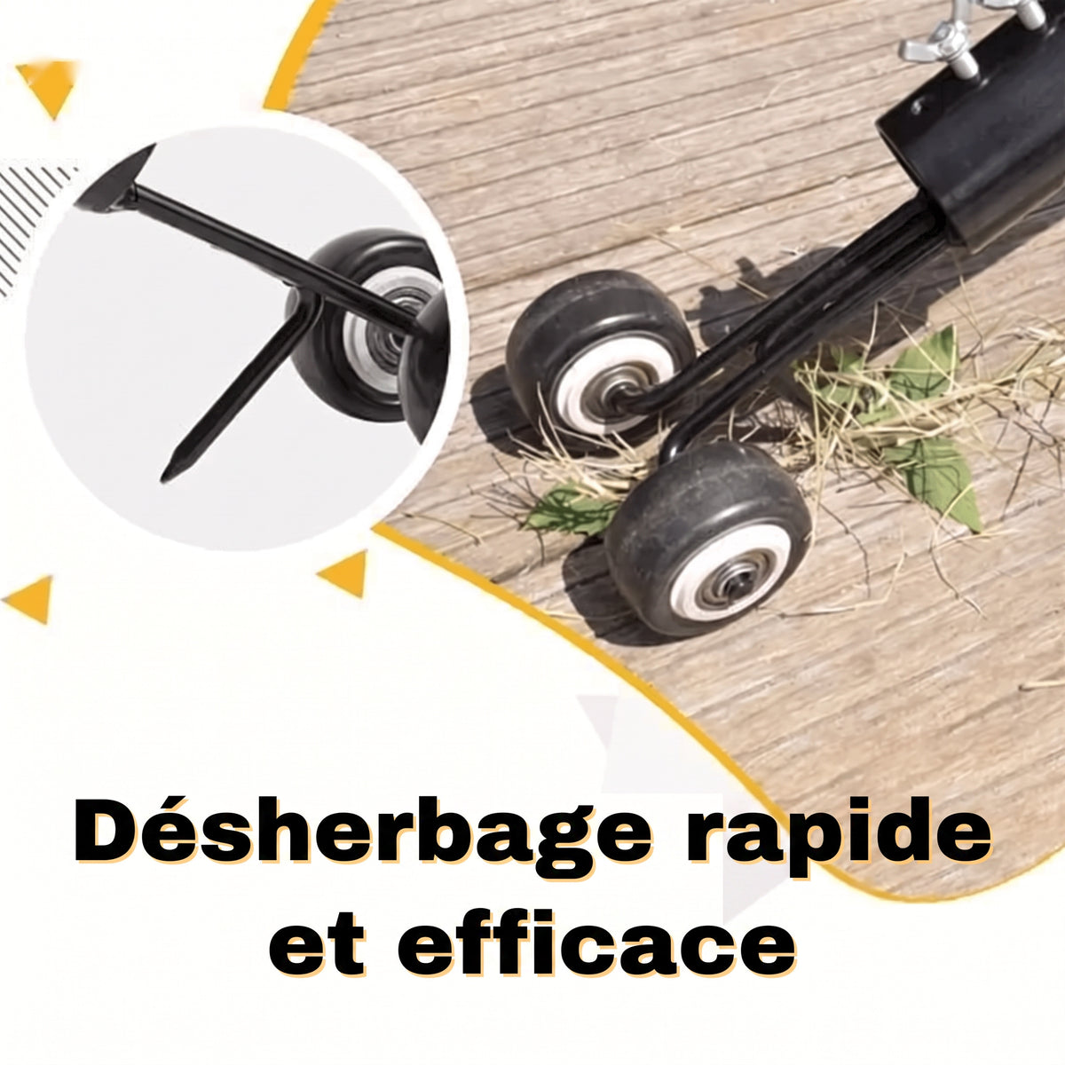-50 % · OFFRE LIMITÉE · WeedEraser™ · Éliminez les mauvaises herbes sans effort