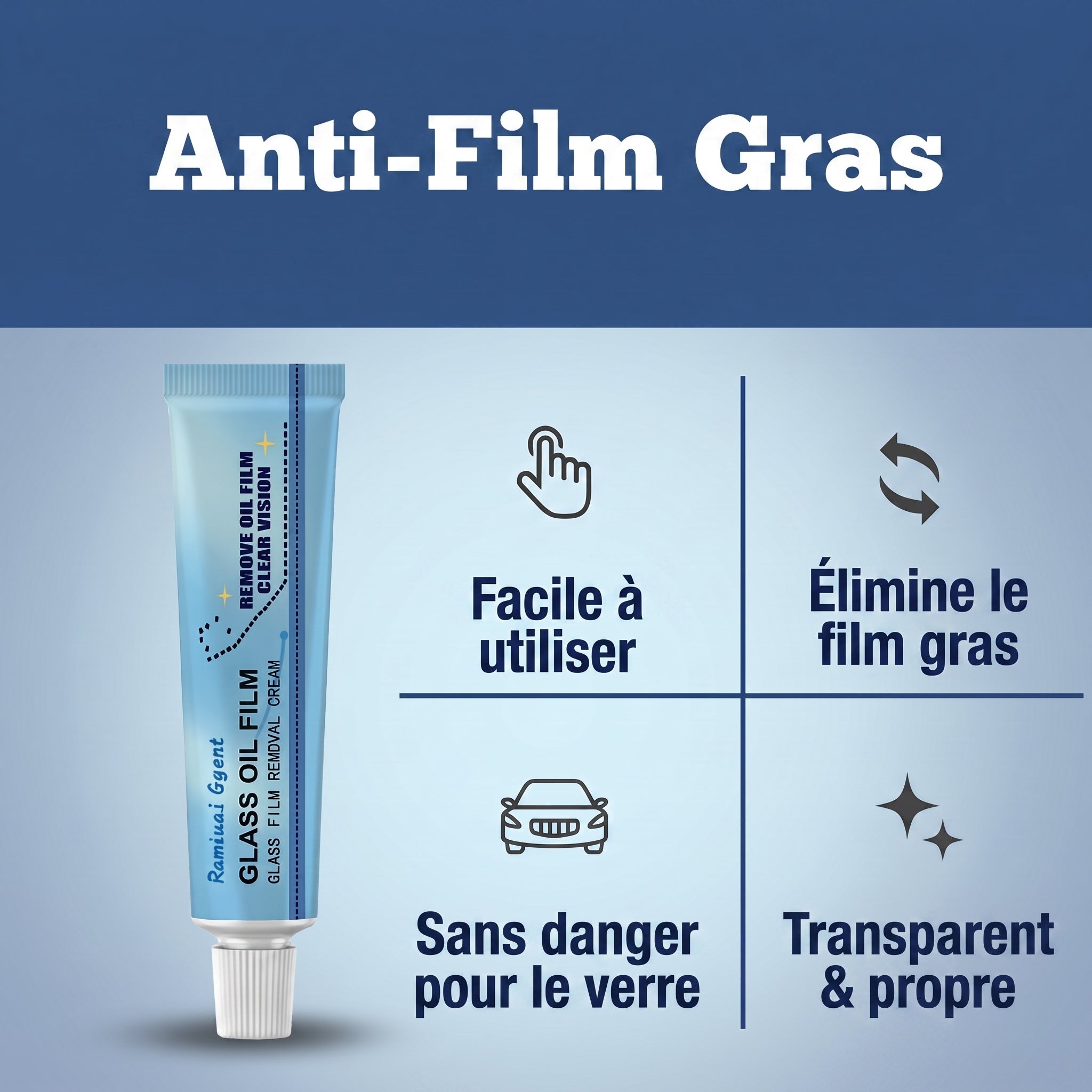 1+1 OFFERT · AUJOURD'HUI · ClearView™ · Dégraissant pour Vitres