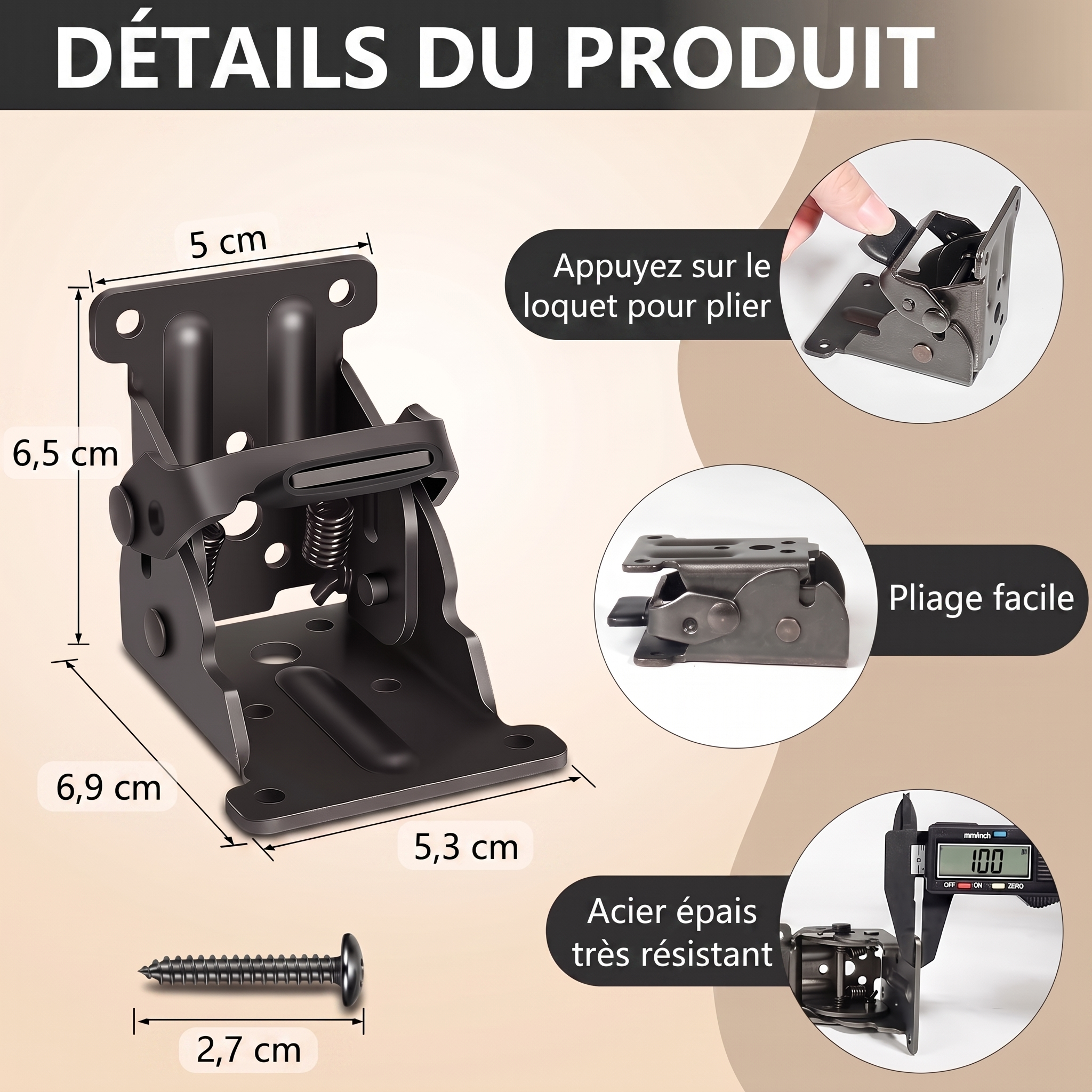 -50 % · OFFRE LIMITÉE · LockNFold™ · La solution pour optimiser les espaces restreints !