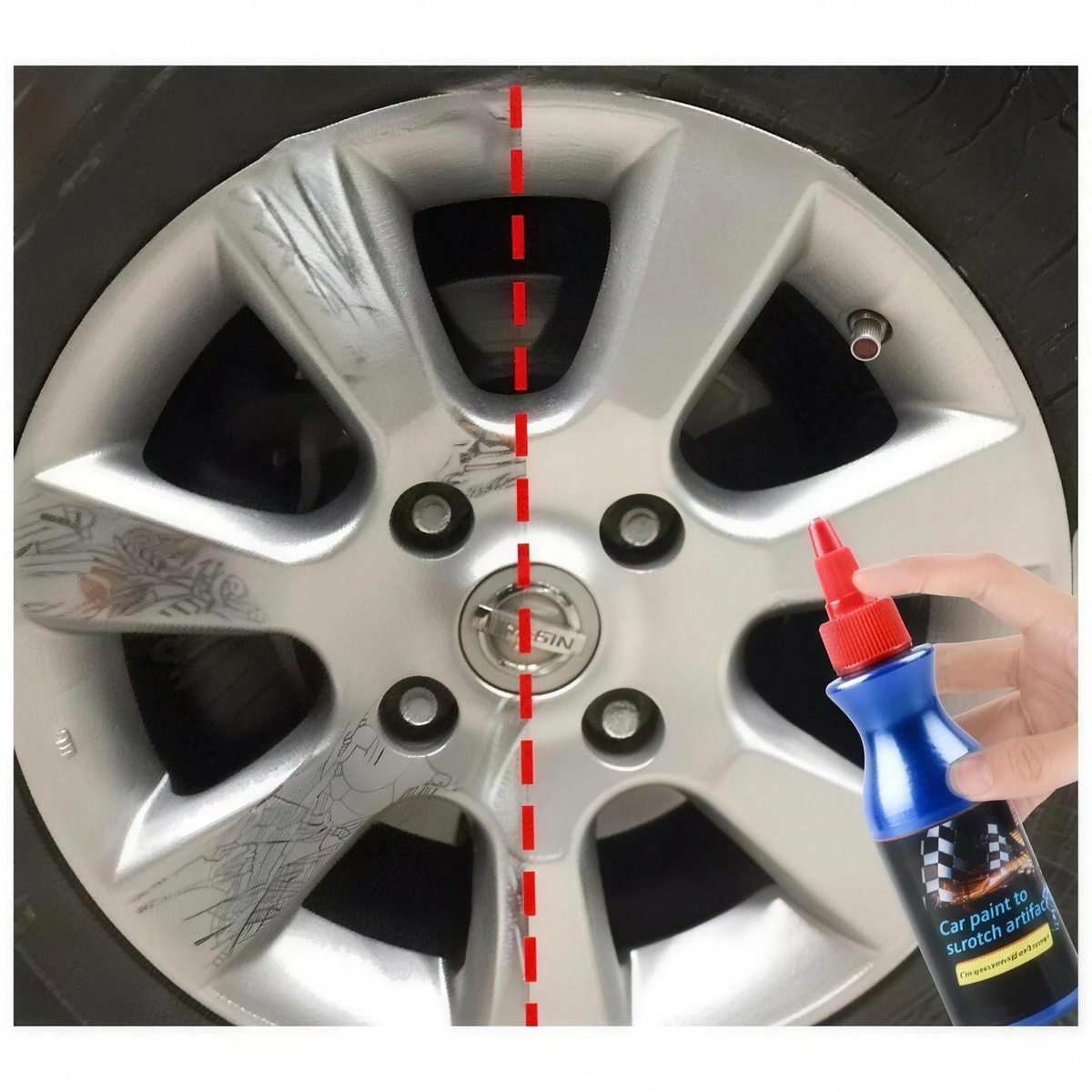 1+2 OFFERT · AUJOURD'HUI · ScratchGone™ · Efface-rayures pour voiture