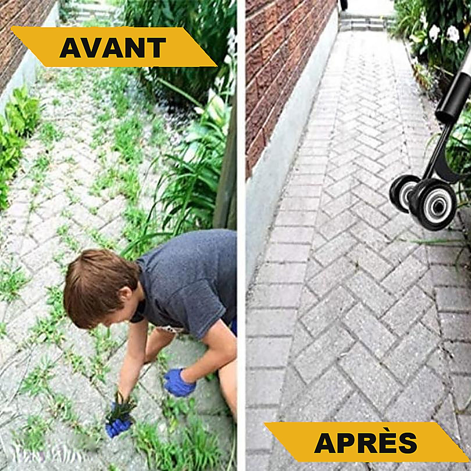 -50 % · OFFRE LIMITÉE · WeedEraser™ · Éliminez les mauvaises herbes sans effort
