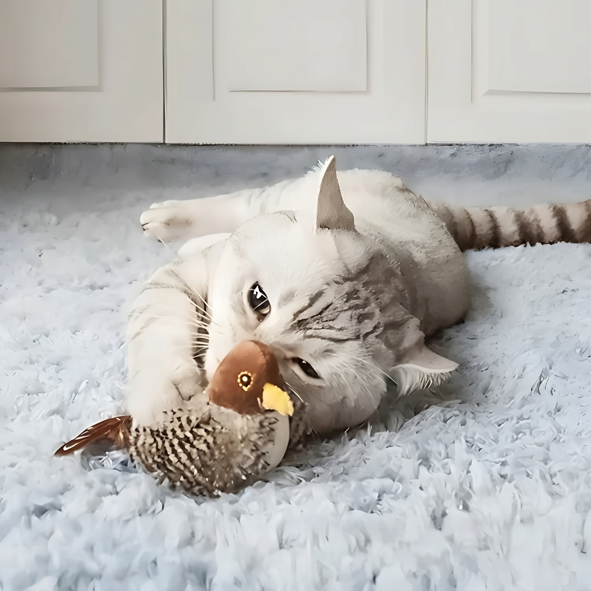 1+1 OFFERT · AUJOURD'HUI · FuzzyTweet™ · Jouet interactif pour chat