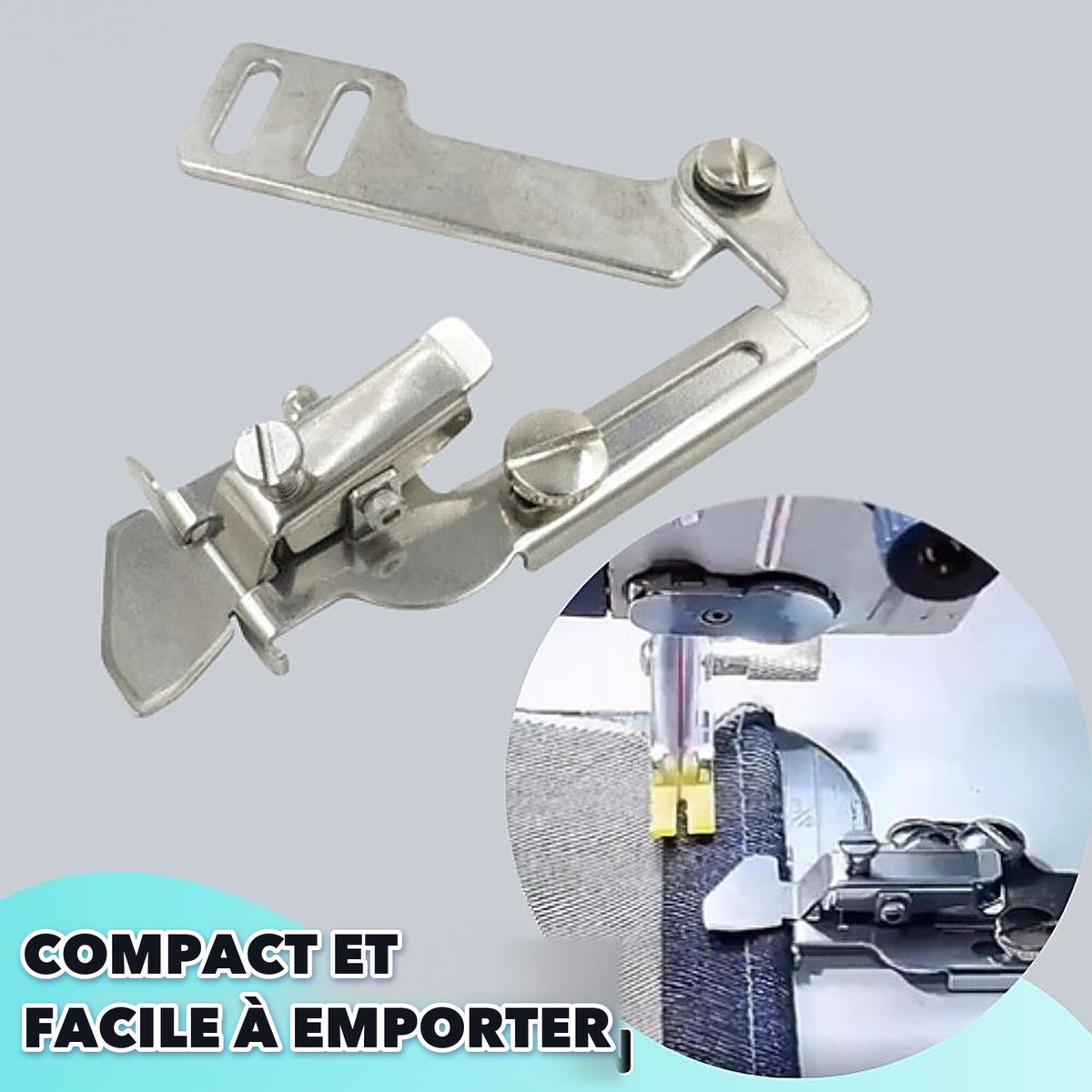 -50 % · OFFRE LIMITÉE · SwiftStitch™ · Cousez des coutures parfaitement droites ! Rapide et facile !