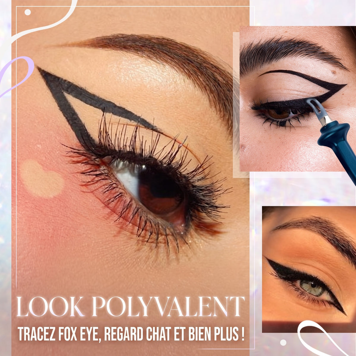 -70 % · OFFRE LIMITÉE · GlamEye™ · Kit d’Eyeliner en Silicone