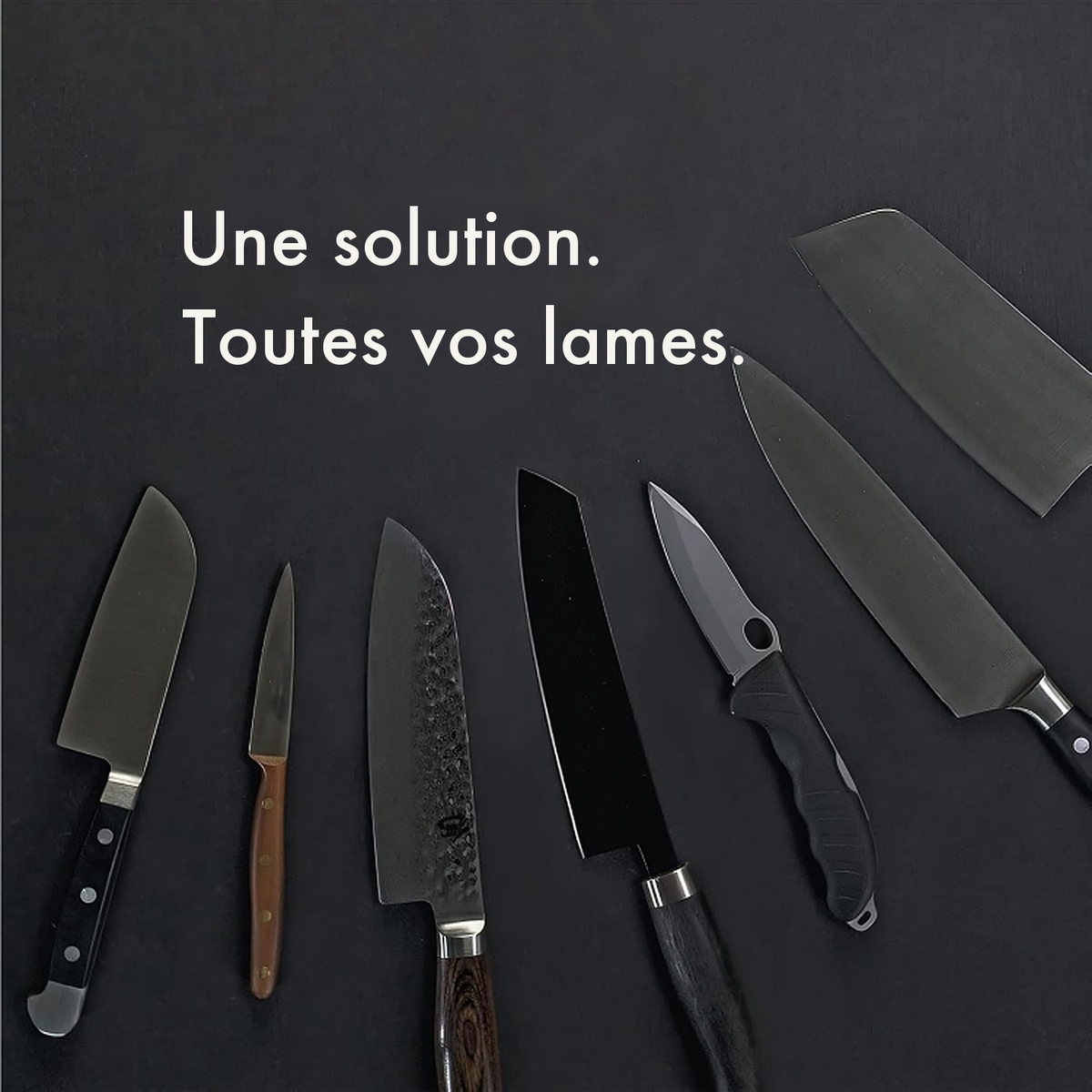-50 % · OFFRE LIMITÉE · SharpGlide™ · Aiguiseur de couteaux à rouleau