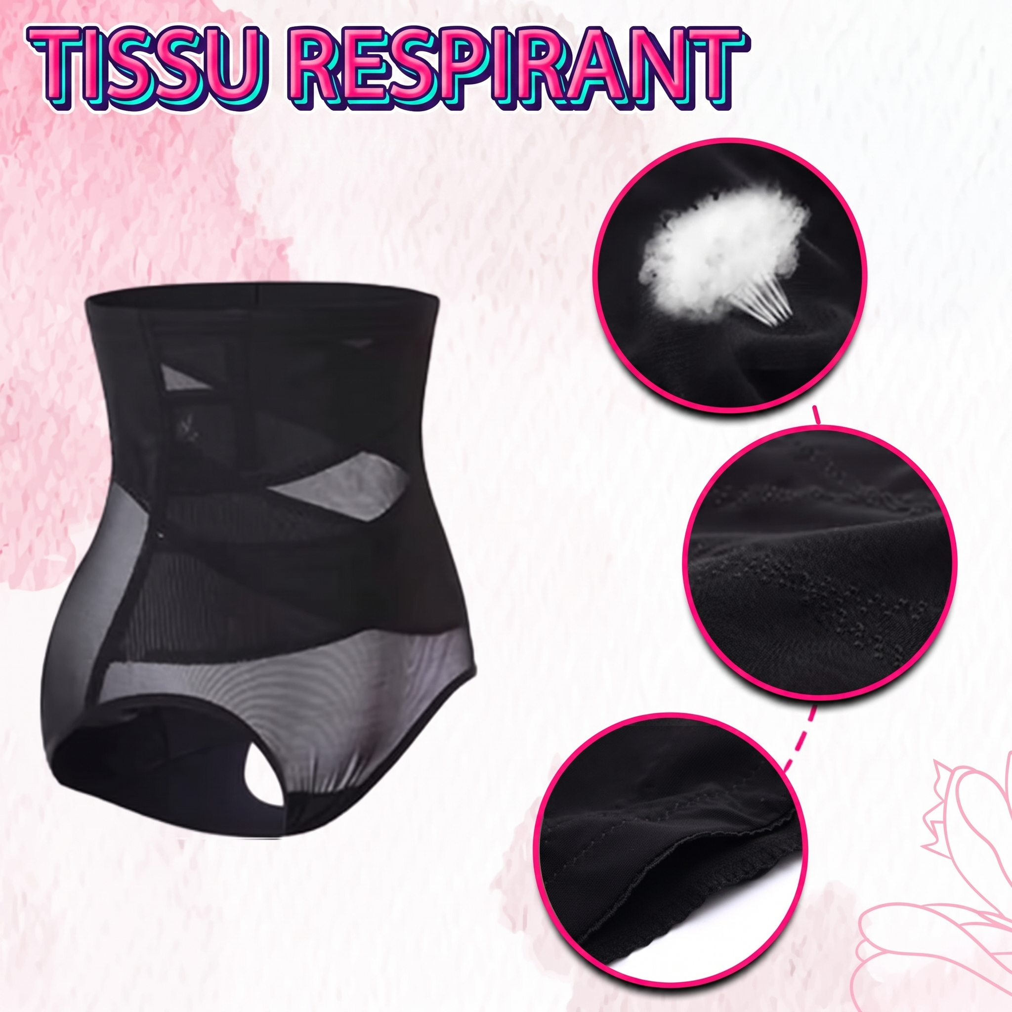 1+1 OFFERT · AUJOURD'HUI · CrossCompress · Gaine amincissante taille haute